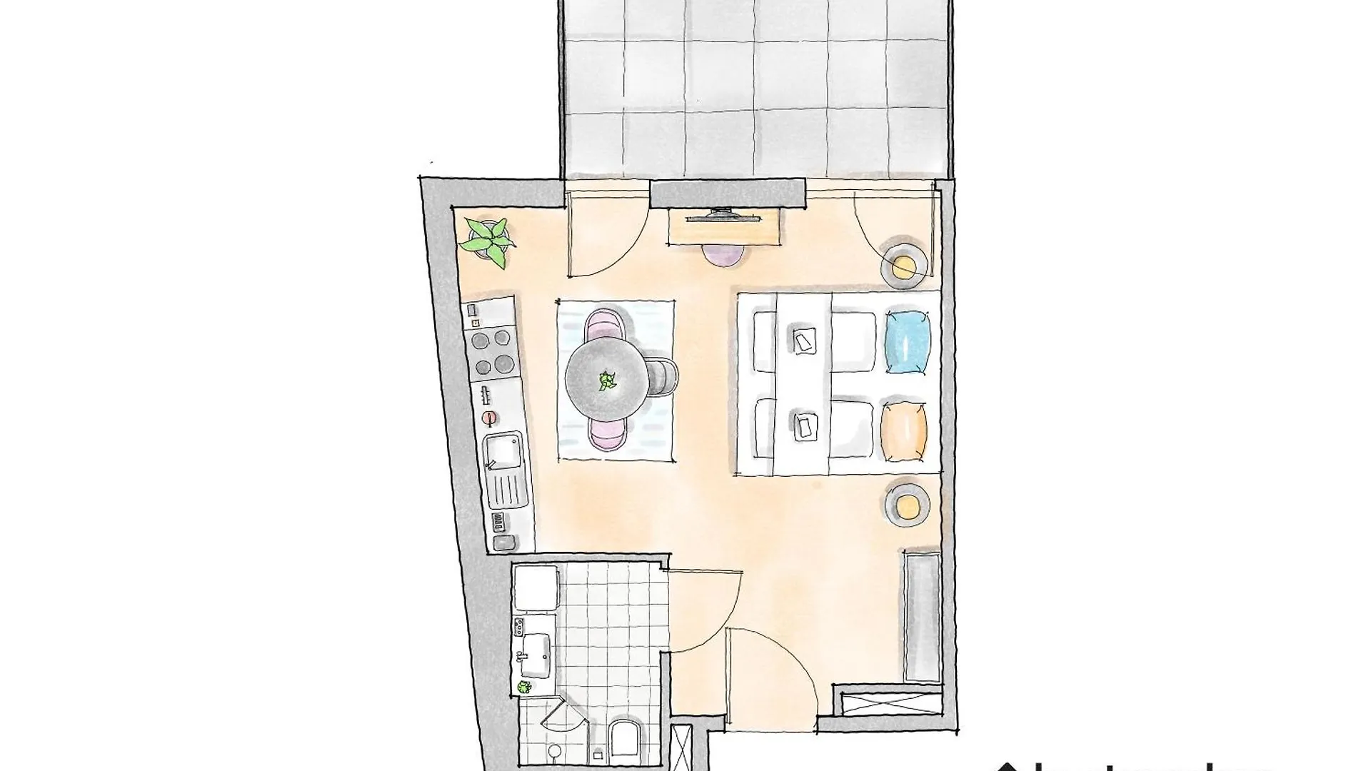 Sky Balcony Nook By Hm Apartment Vienna